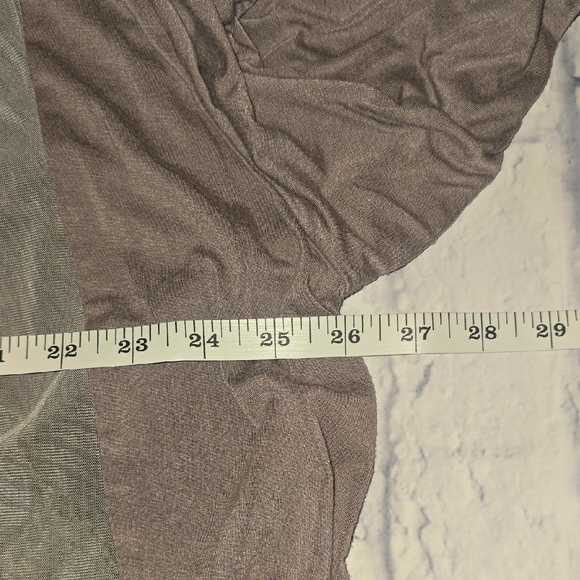 Elegant Taupe Open Front Cardigan - Picture 3 of 8